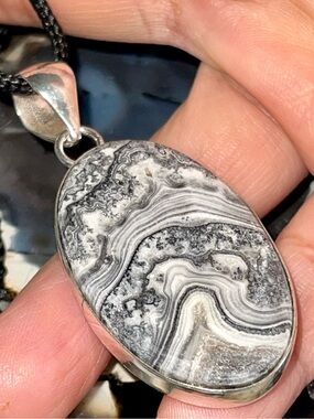 Raw Phantom Yellow Zebra Calcite Crystal Pendant 2 1/4”